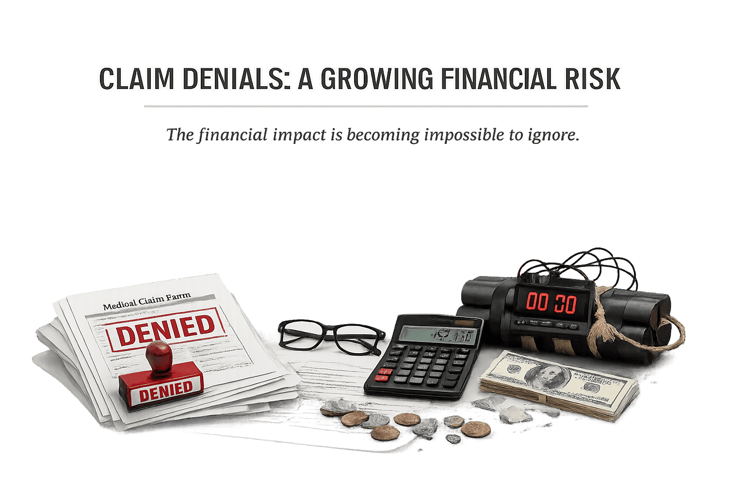 elaborating on health insurance claims denial within the healthcare industry